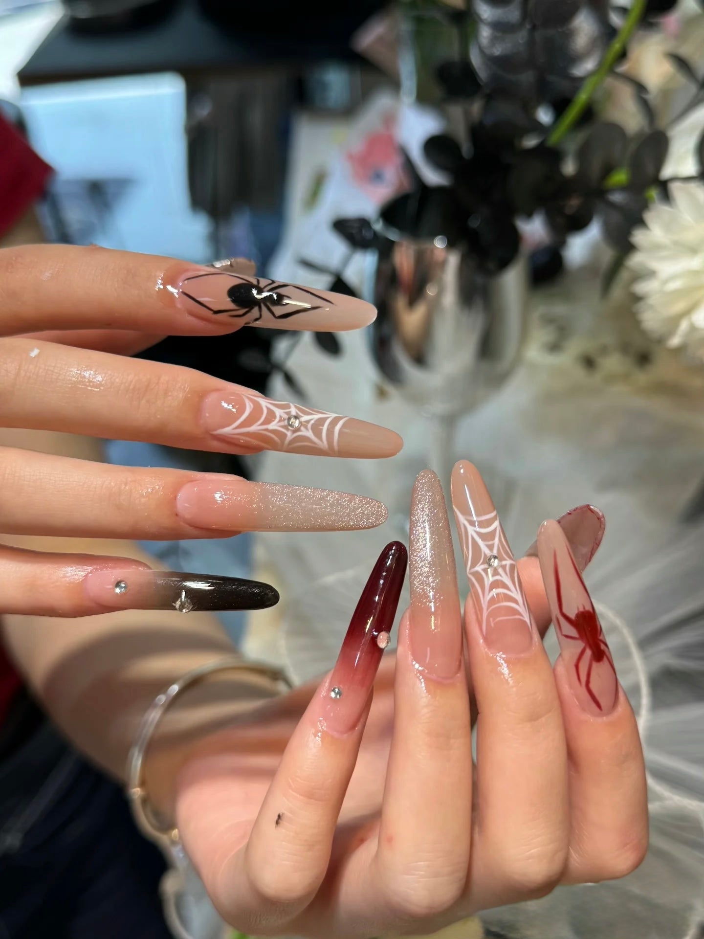 Spider Web Nails
