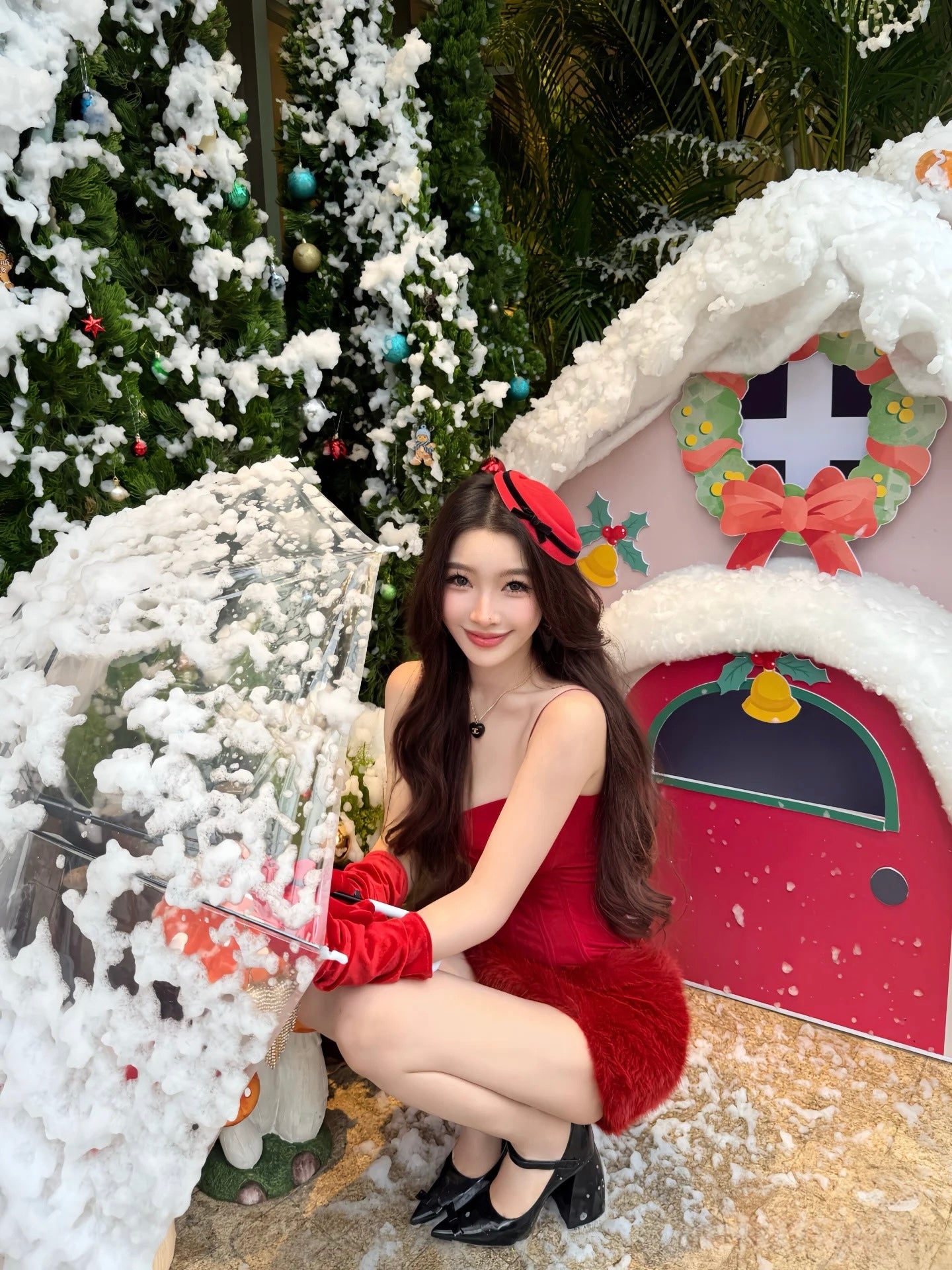 Red Fur Dress