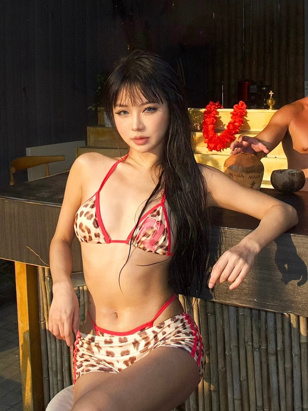 Leopard Print Bikini Set