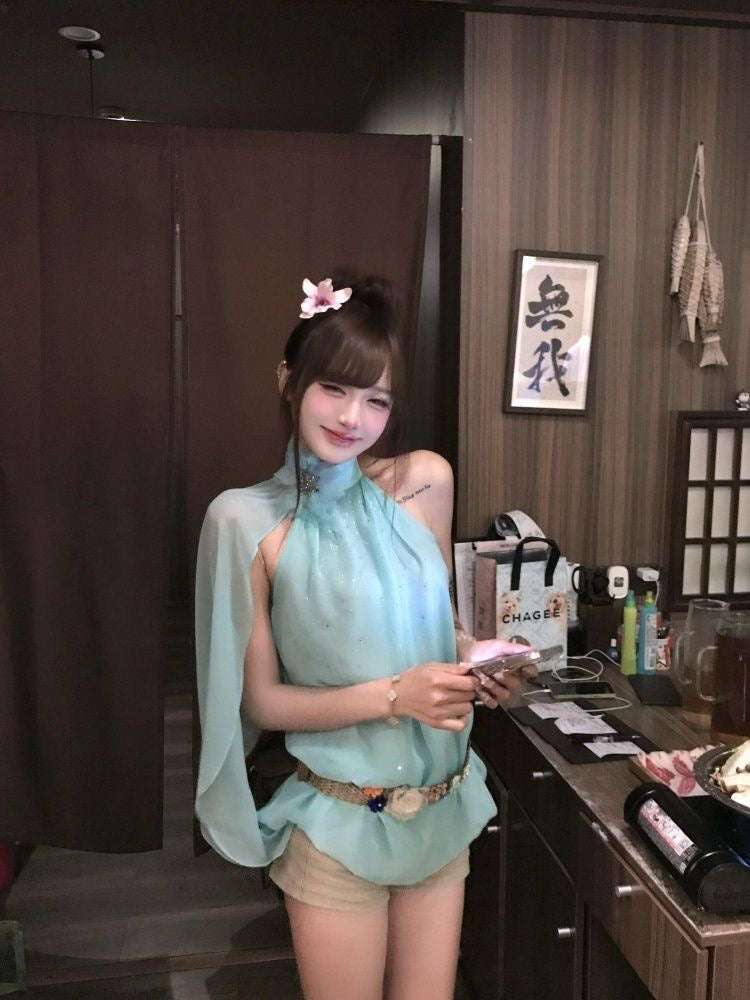 A- Lagoon Halter Top + belt